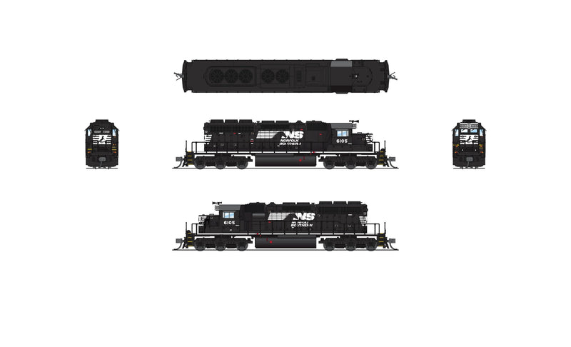 BLI 9958 EMD SD40-2, NS 6105, Horsehead Scheme, No-Sound / DCC-Ready, N