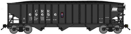 Bluford Shops N 14614 70-Ton 3-Bay 14-Panel Hopper with Load, Clinchfield CRR