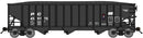 Bluford Shops N 14665 70-Ton 3-Bay 14-Panel Hopper with Load, Penn Central