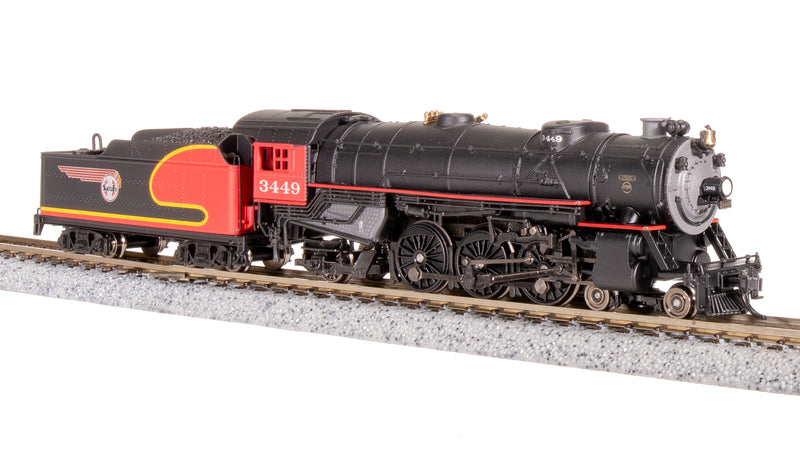 BLI 7982 Heavy Pacific 4-6-2, ATSF 3449, Warbonnet Fantasy Scheme, Paragon4 Sound/DC/DCC, N (NP)