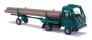 PREORDER Busch HO 42229 1992 Multicar M26 Flatbed with Log Stakes and Trailer, Green | 36.54