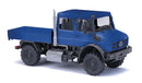 PREORDER Busch HO 51082 2013 Mercedes-Benz Unimog U 5023 Crew-Cab Low-Side, Blue | 42.49