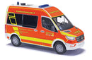 PREORDER Busch HO 54056 2018 Mercedes-Benz Sprinter Short Wheelbase/High Roof, Wuppertal, Germany, Fire | 54.39