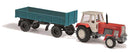 PREORDER Busch HO 54200 1967 Fortschritt ZT300 Farm Tractor with Enclosed Cab & Trailer | 44.19