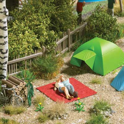 Busch HO 79820 Romantic Camping Action Set