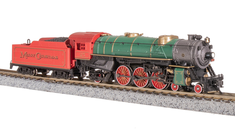 BLI 7991 Heavy Pacific 4-6-2, "Merry Christmas" w/ Red & Green, Paragon4 Sound/DC/DCC, N (NP)