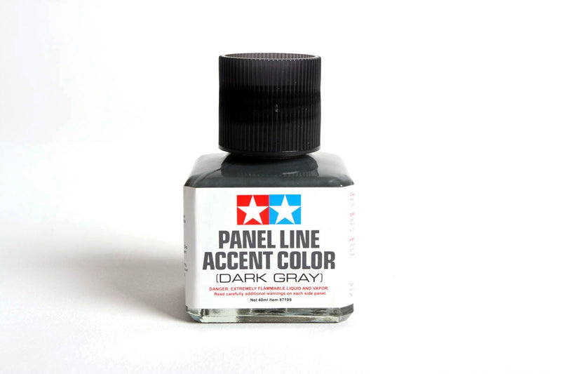 Tamiya Paints 87199 Panel Line Accent Color, Dark Gray (40ml)