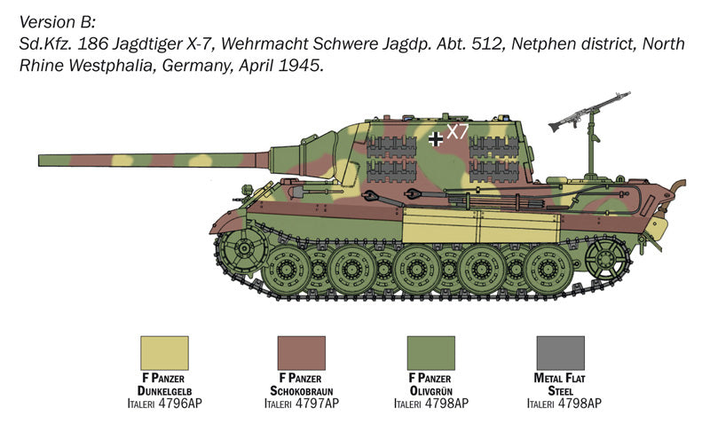 Italeri 15770 - SCALE 1 : 56 Sd.Kfz. 186 Jagdtiger
