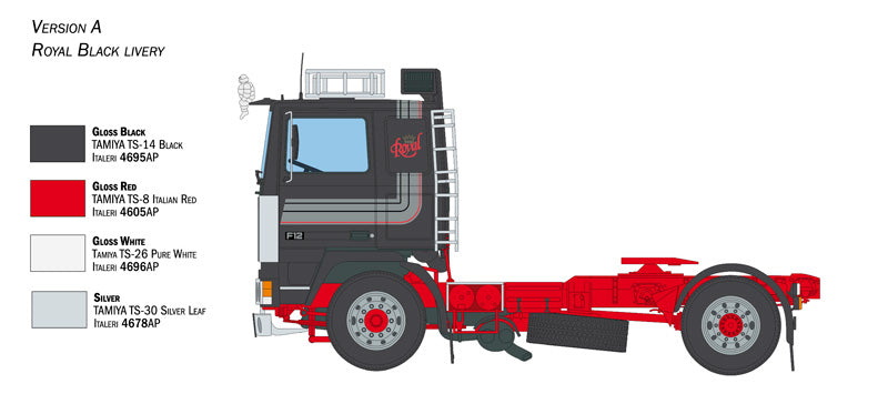 Italeri 3957 Volvo F12 Intercooler Low Roof with accessories 1:24