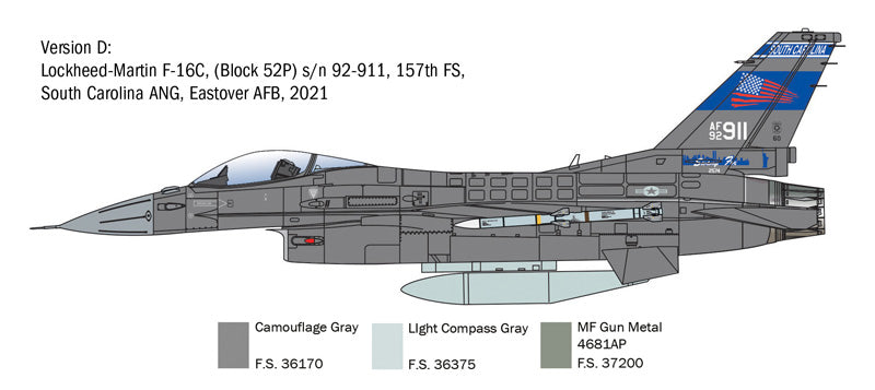 Italeri 2825 - SCALE 1 : 48 F-16C Fighting Falcon