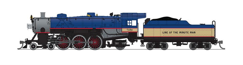 Broadway Limited Imports N 8070 Stealth Series Light Pacific 4-6-2, Boston and Maine