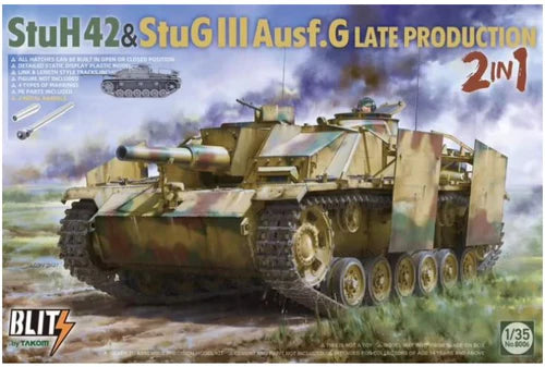 Takom Models - 8006 - 1:35 -StuH 42 & StuG III Ausf. G Late Production 2N1 KIT