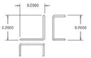 Cal-Scale HO 510 Grab Irons (.012" Wire), Roof Corner Grabs (12)