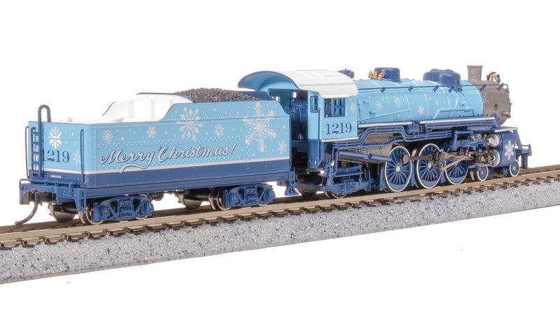 BLI 8015 Light Pacific 4-6-2, "Merry Christmas" Blue/White Scheme, Paragon4 Sound/DC/DCC, N (NP)