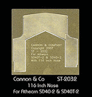 Cannon & Company 2032 Safety Tread Kit Nose Only (Photo-Etched Brass)