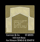 Cannon & Company 2033 Safety Tread Kit Nose Only (Photo-Etched Brass)