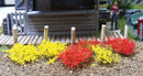 Bachmann Trains 31034 Grass Tufts, SceneScapes, Yellow, Red 1/4" .6cm Tall Fibers (100)