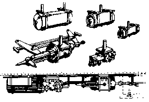 Cal-Scale HO AB-300 Brake Set, Westinghouse "UC" Air System for all Standard Steel Passenger Cars