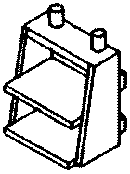 Cal-Scale HO 475 Cabin Car (Caboose) Steps (4), Pennsylvania Railroad