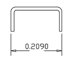 Cal-Scale HO 507 Grab Irons (.012" Wire), Scale 18" Straight (20)