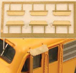 Cal-Scale HO 544 F-Unit Sunshade, Etched Brass (6)