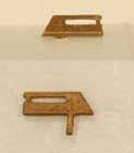 Cal-Scale HO 547 Diesel Radio Antenna (2) Unpainted Brass Castings, Sinclair Type