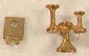 Cal-Scale HO 552 Airhorns (Unpainted Brass Casting), Delaware & Hudson Nathan M-3RT1 with Bracket; 2 Bells Forward, 1 Back
