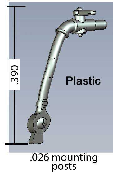 Cal-Scale HO 621 Locomotive Air Hose, Plastic (2)