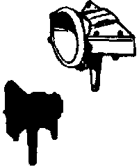 Cal-Scale HO HL-205 Steam Loco Headlight (Brass Castings), Pyle with Wing Style Numbeboards