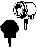 Cal-Scale HO HL-207 Steam Loco Headlight (Brass Castings), Plain