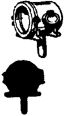 Cal-Scale HO HL-210 Steam Loco Headlight (Brass Castings), ATSF Standard