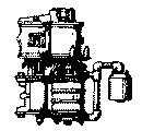 Cal-Scale HO AP-240 Steam Loco Air Compressor (Brass Casting), Westinghouse Cross Compound