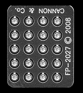 Cannon & Company HO 2027 EMD Cast Front "F" Plates (20)