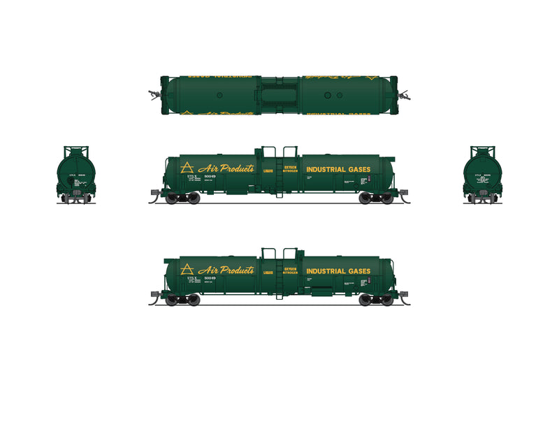 BLI 8150 Cryogenic Tank Car, Air Products, Single Car, N