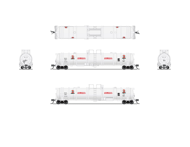 BLI 8152 Cryogenic Tank Car, Big 3, Single Car, N