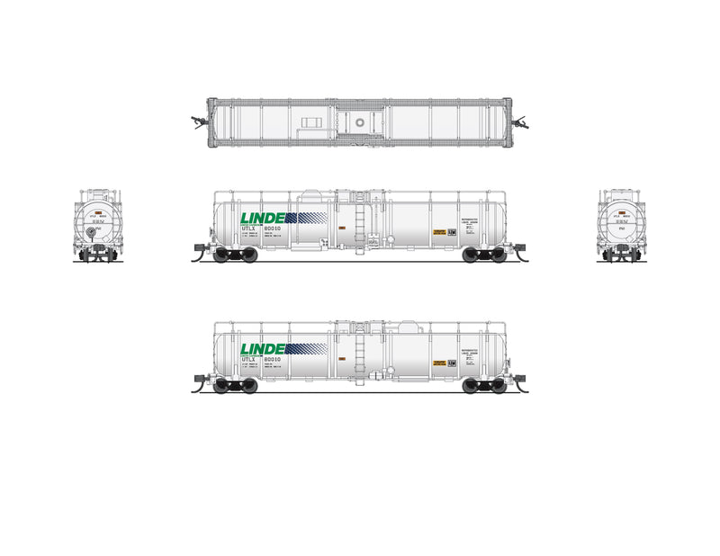 BLI 8154 Cryogenic Tank Car, Linde Type A, Single Car, N