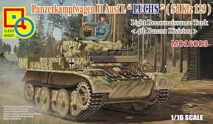 Classy Hobby 1/16 Panzerkampfwagen II Ausf.L ?Luchs? (Sdkfz.123) Light Reconnaissance Tank <4th Panzer Division>