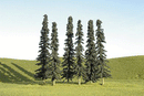 Bachmann Trains 32156 SceneScapes Layout-Ready Trees, Coniferous, 5 to 6" 12.7 to 15.2cm Tall (24)