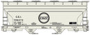 Accurail HO 81513 ACF 2-Bay Covered Hopper Kit, Chicago and Eastern Illinois