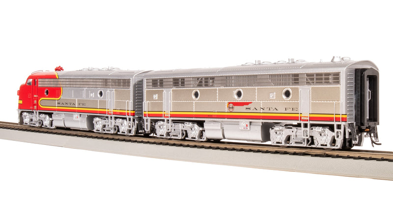 BLI 8160 EMD F3 A/B Set, ATSF 25L/25A, Warbonnet Scheme, 1960's Configuration, A-unit Paragon4 Sound/DC/DCC, Unpowered B, HO