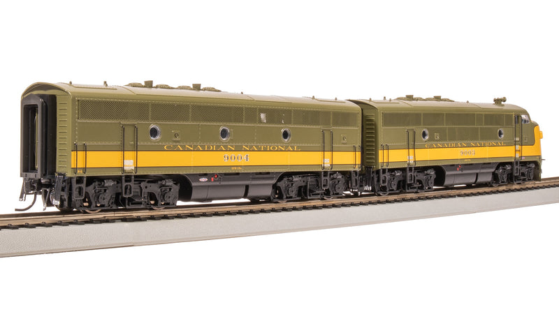 BLI 8161 EMD F3 A/B, CN 9003/9004, Olive Green & Imitation Gold, A-unit Paragon4 Sound/DC/DCC, Unpowered B-unit, HO