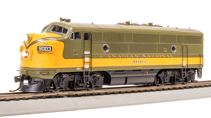 BLI 8161 EMD F3 A/B, CN 9003/9004, Olive Green & Imitation Gold, A-unit Paragon4 Sound/DC/DCC, Unpowered B-unit, HO