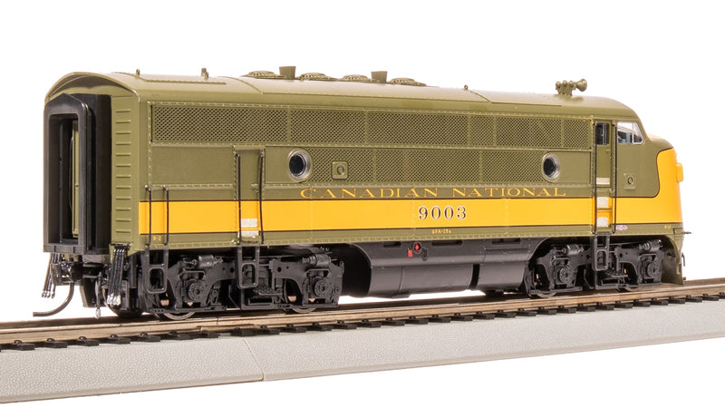 BLI 8161 EMD F3 A/B, CN 9003/9004, Olive Green & Imitation Gold, A-unit Paragon4 Sound/DC/DCC, Unpowered B-unit, HO