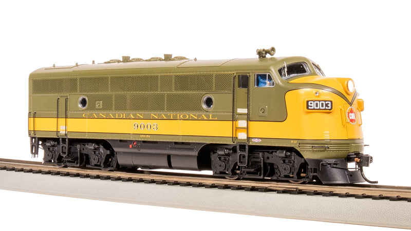 BLI 8161 EMD F3 A/B, CN 9003/9004, Olive Green & Imitation Gold, A-unit Paragon4 Sound/DC/DCC, Unpowered B-unit, HO