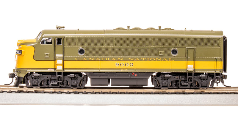 BLI 8161 EMD F3 A/B, CN 9003/9004, Olive Green & Imitation Gold, A-unit Paragon4 Sound/DC/DCC, Unpowered B-unit, HO