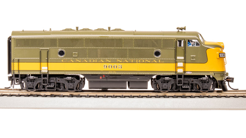 BLI 8161 EMD F3 A/B, CN 9003/9004, Olive Green & Imitation Gold, A-unit Paragon4 Sound/DC/DCC, Unpowered B-unit, HO