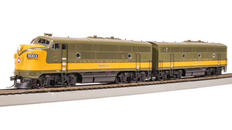 BLI 8161 EMD F3 A/B, CN 9003/9004, Olive Green & Imitation Gold, A-unit Paragon4 Sound/DC/DCC, Unpowered B-unit, HO