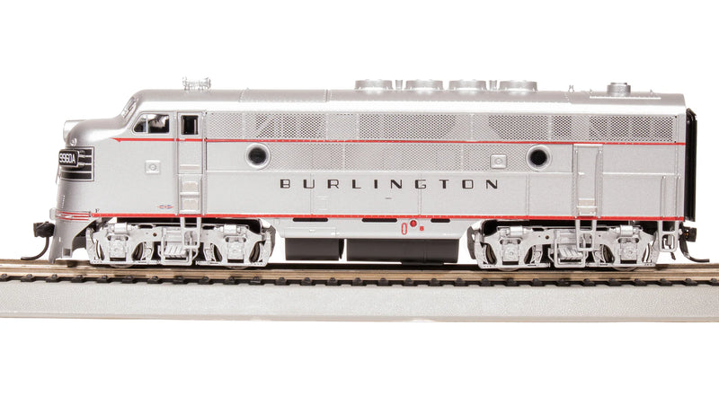 BLI 8170 EMD F3A, CBQ 9960C, Aluminum w/ Black Nose Stripes, Paragon4 Sound/DC/DCC, HO