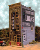 Bar Mills Scale Model Works HO 442 Honest Joe's Pawn & Loan Kit, 4 x 5" 10.1 x 12.7cm