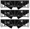 PREORDER Accurail HO 8184 55-Ton Wood-Side 2-Bay Hopper, Pennsylvania